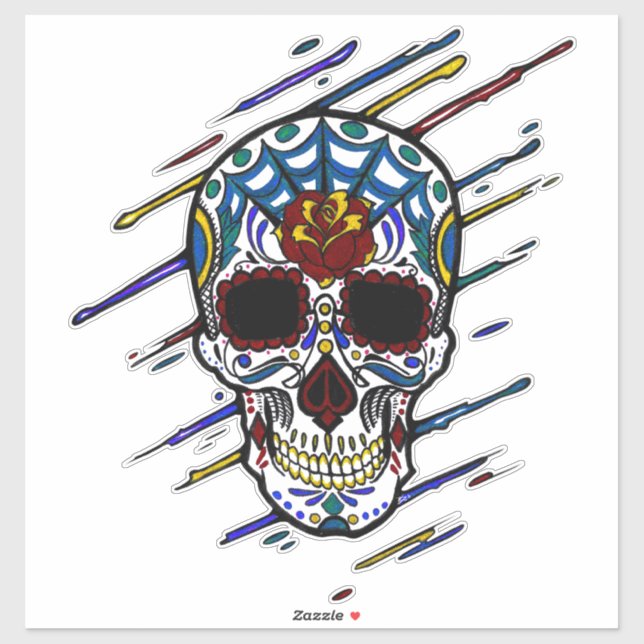 Adesivo crânio (Folha)