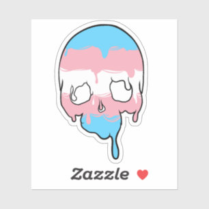 Adesivo Crânio de Desvio do Prioritário Trans