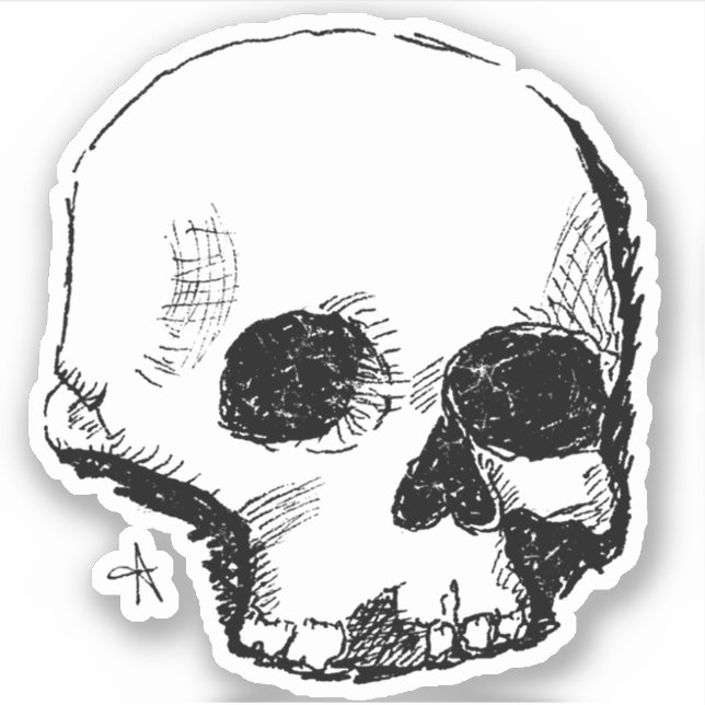 Adesivo crânio de espuma (Frente)