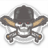 Crânio de Pirata Vermelha