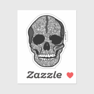 Adesivo Crânio de Prata Esparcial