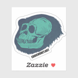 Adesivo Crânios - Chimp