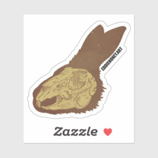 Adesivo Crânios - Coelho