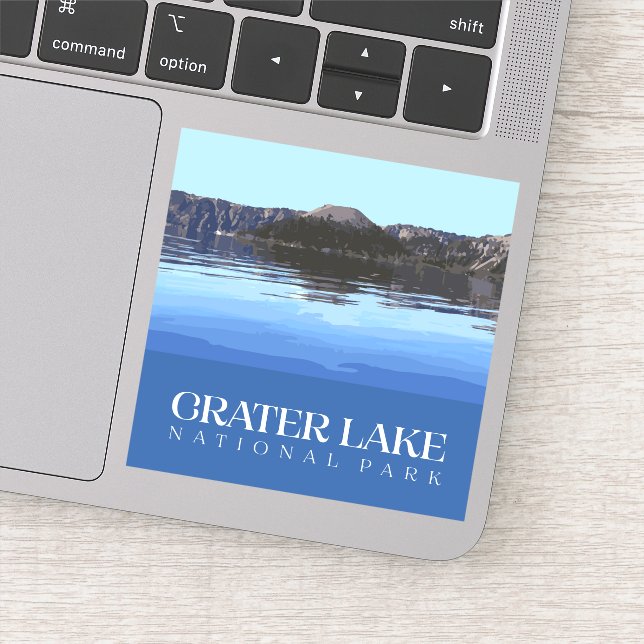 Adesivo Crater Lake Sticker, National Park Decal (Detalhe)