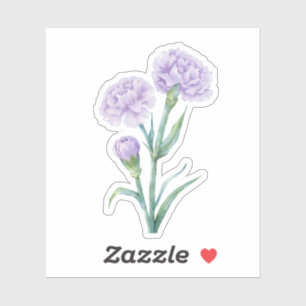Adesivo Cravo Lavanda Aguarela Botânica CuLavender