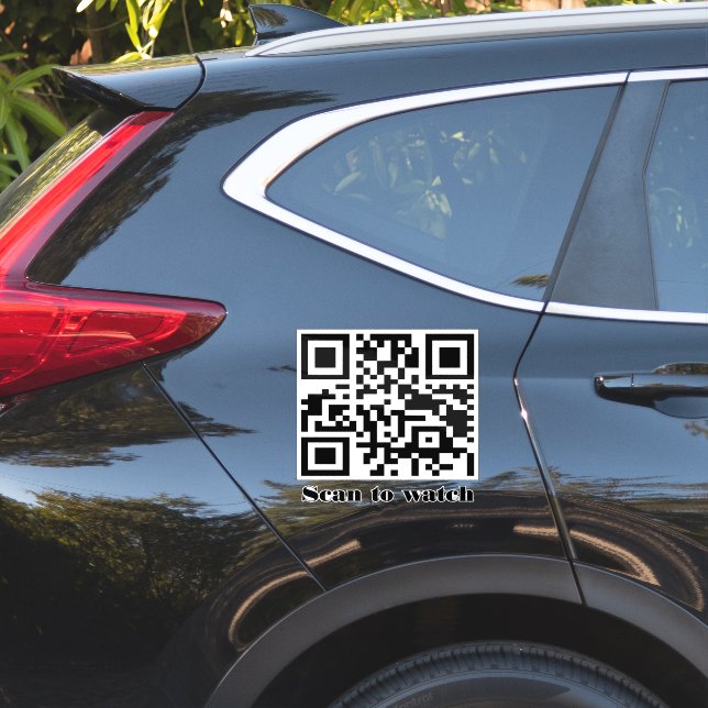 Adesivo Create Your Own Custom QR Code Website Address URL (Lado do carro)