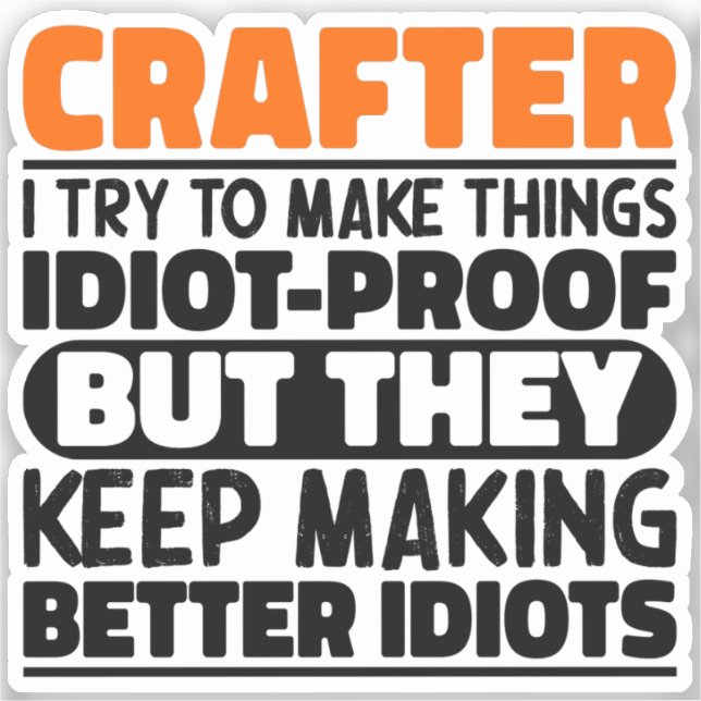 Adesivo Credo Tento Fazer Coisas Engraçadas Dizendo Caralh (Frente)