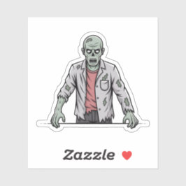 Adesivo Creepy Green Zombie Halloween Sticker