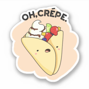 Adesivo Crepe Engraçado Comida Pun