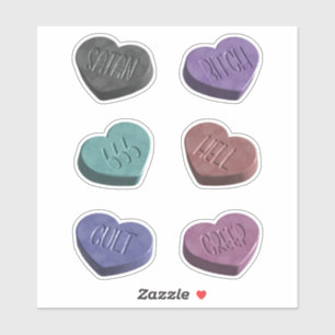 Adesivo Crepy Hearts Candy