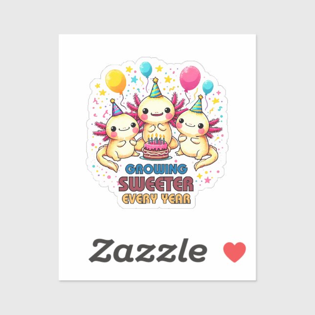 Adesivo Crescendo mais doce a cada ano (Folha)