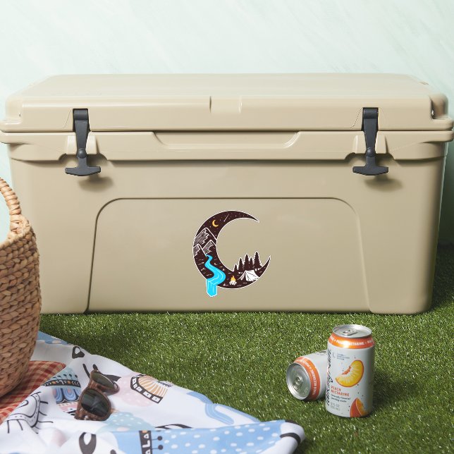 Adesivo Crescent Moon Camping (Refrigerador)