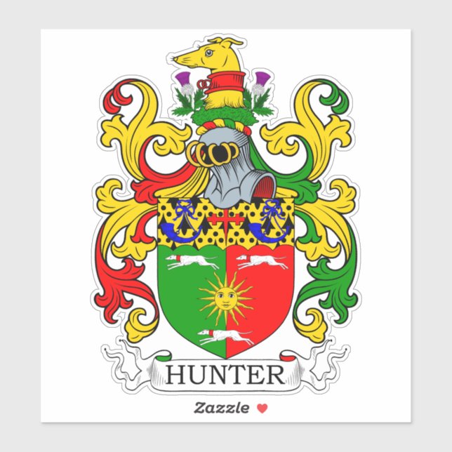 Adesivo Crest Familiar Hunter (Folha)