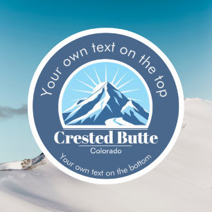 Adesivo Crested Butte Colorado usa estância de esqui
