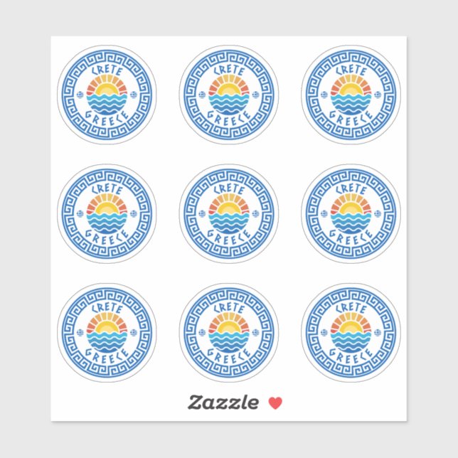 Adesivo Crete Island, Grécia Multiple Pack Sticker (Folha)