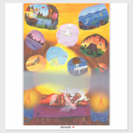 Adesivo Criação Mãe Deusa Sonha Mundos Fantasia Amor