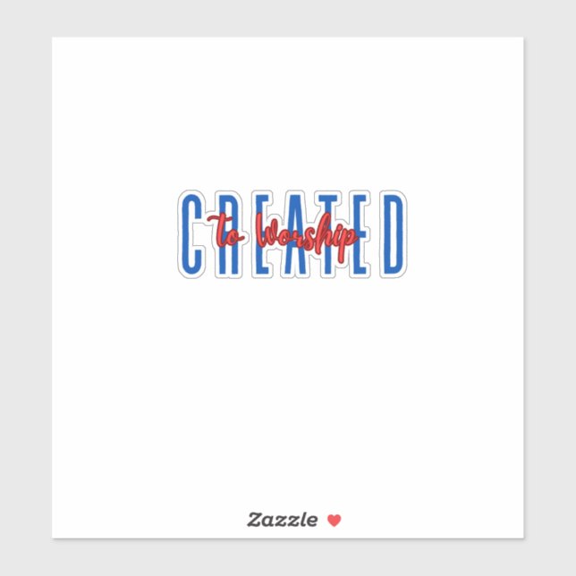 Adesivo Criado ao Culto (Folha)