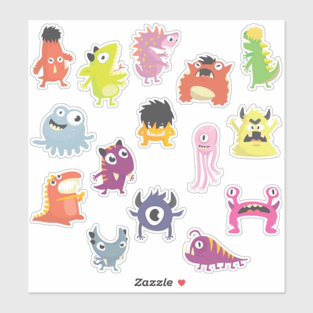 Adesivo Crianças Assustam Não Monstros Assustadores (Folha)