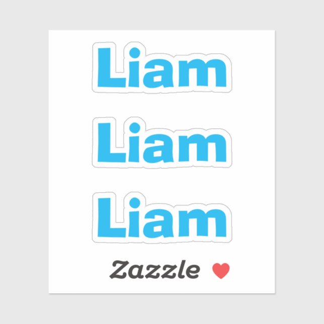 Adesivo Crianças Bonitas, Vinheta de Diversão Azul (Folha)