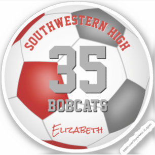 Adesivo Crianças da cinza Vermelha ensinam cores personali