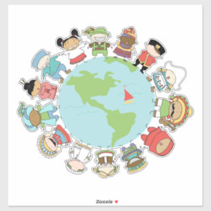 Adesivo Crianças do ensino do mundo