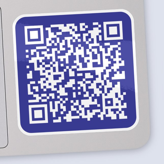 Adesivo Criar um código de QR digitalizável | Azul Escuro  (Criador carregado)