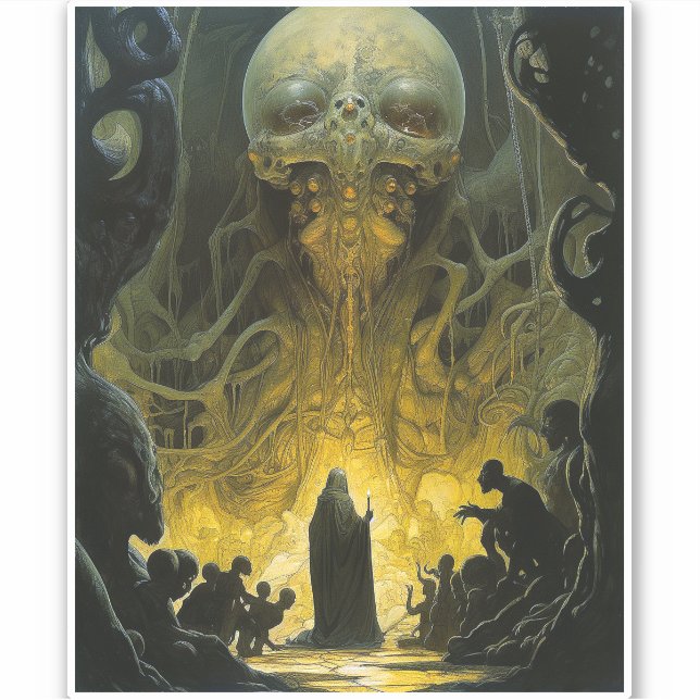 Adesivo Criatura do submundo da Alienígena Demon (Frente)