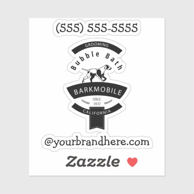 Adesivo Crie o logotipo do seu nome personalizado (Folha)