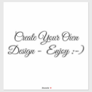 Adesivo Crie o seu próprio Design de vinil com corte perso