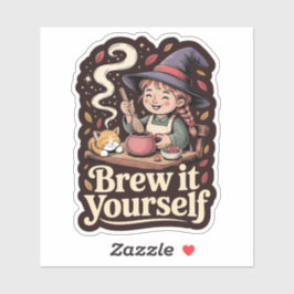 Adesivo Crie-O Você Mesmo - Bruxa Cozy Cottage