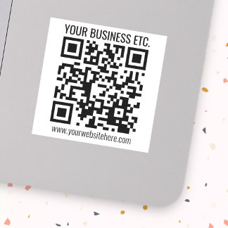 Adesivo Crie seu próprio código QR | Branco