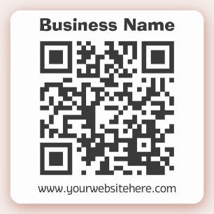 Adesivo Crie seu próprio código QR   Preto e branco