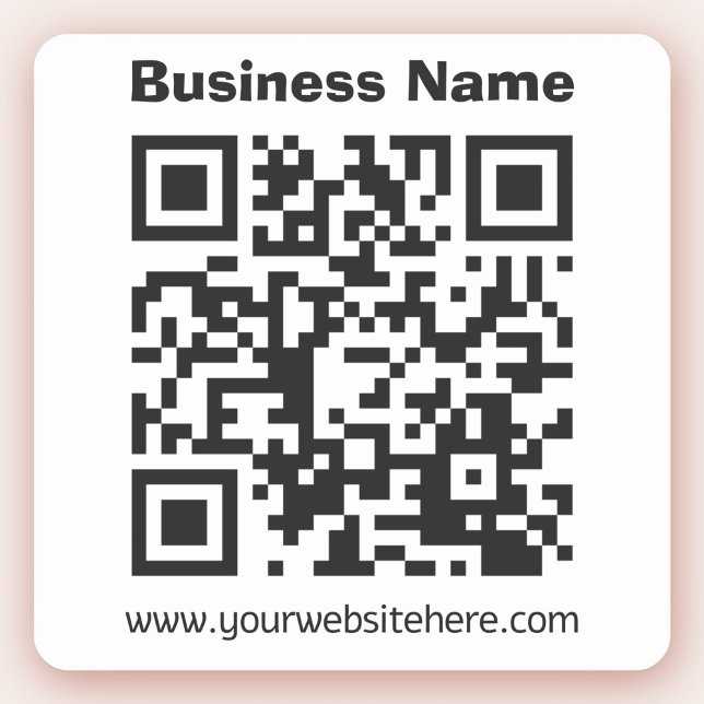 Adesivo Crie seu próprio código QR | Preto e branco (Criador carregado)