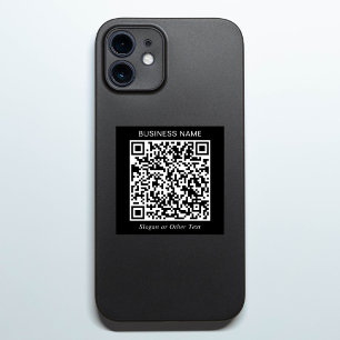 Adesivo Crie seu próprio código QR Promocional preto