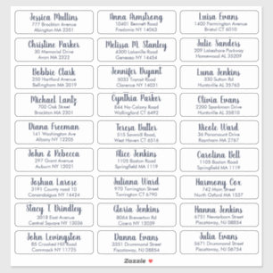 Adesivo Crie Seu Próprio Endereço De Convidado De Casament