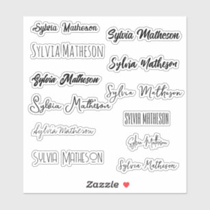 Adesivo Crie seu próprio nome de Na moda moderno