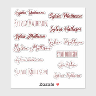 Adesivo Crie seu próprio nome de Na moda moderno