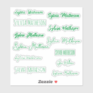 Adesivo Crie seu próprio nome de Na moda moderno