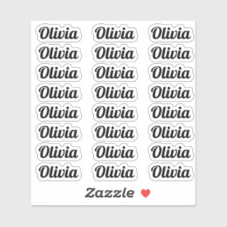 Adesivo Crie seu próprio nome de script personalizado mode