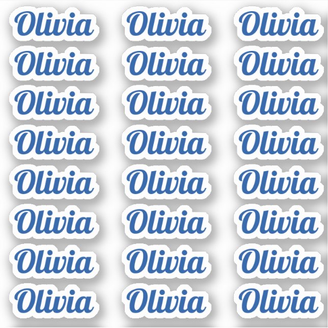 Adesivo Crie seu próprio nome de script personalizado mode (Frente)