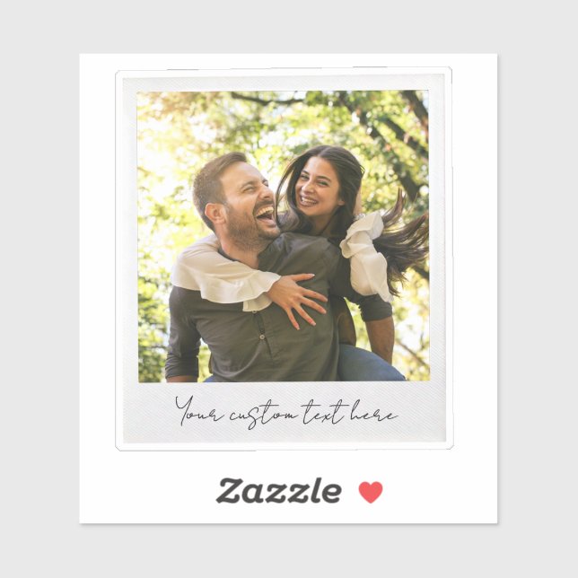 Adesivo Crie Sua Própria Foto Retroativa Personalizada (Folha)