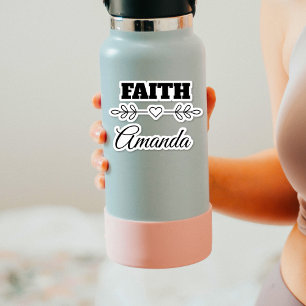 Adesivo Cristianismo Coração Fé Personalizado