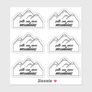 Adesivo Cristianismo Fé pode mover montanhas