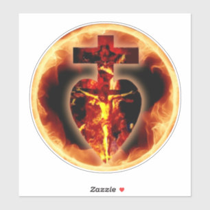 Adesivo Cristo Religioso Católico Crucifixo Santo Trindad