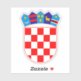 Adesivo Croata Emblem Hrvatski Grb Sticker