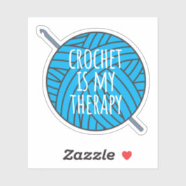 Adesivo Crochet é minha terapia
