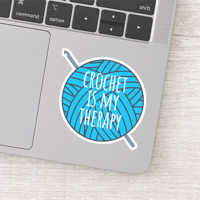 Adesivo Crochet é minha terapia (Detalhe)