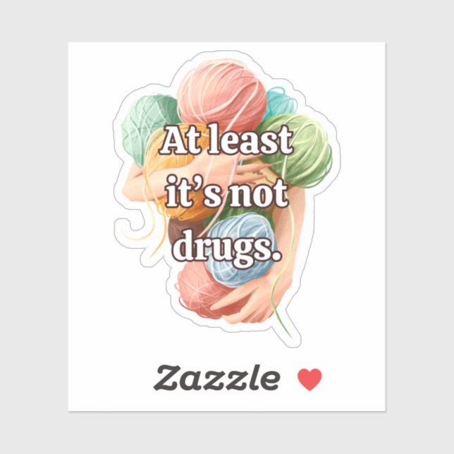 Adesivo Crochet Engraçado (Folha)