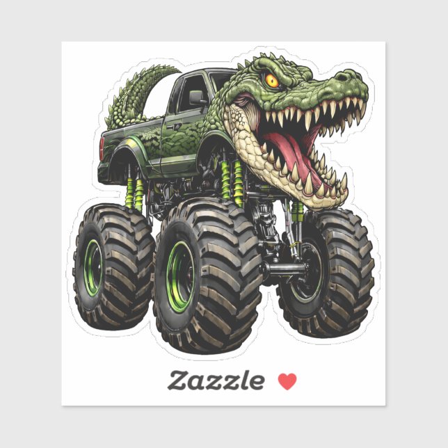Adesivo Crocodile Off-Road Monster Truck  (Folha)