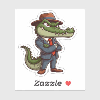 Adesivo crocodilo,animais chefes